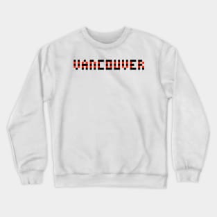 Pixel Hockey City Vancouver 1989 Retro Crewneck Sweatshirt